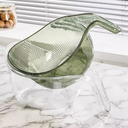 Versatile Rice Washing Colander - Perfect for Fruits, Vegetables, and More!