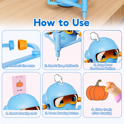 SparkSeason SketchBot for Kids -screen free Activity