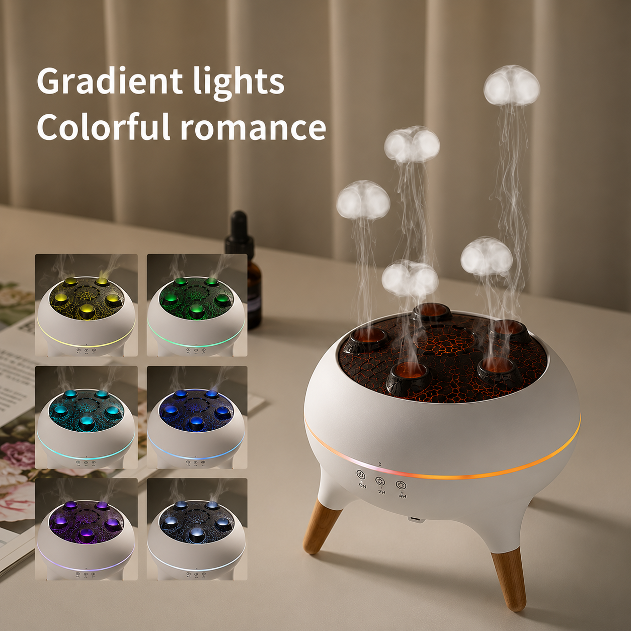 SparkSeasons™ JellyMist Aroma Humidifier