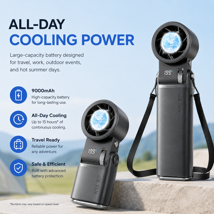 SparkSeasons™ GlacierPro LED Cooling Fan