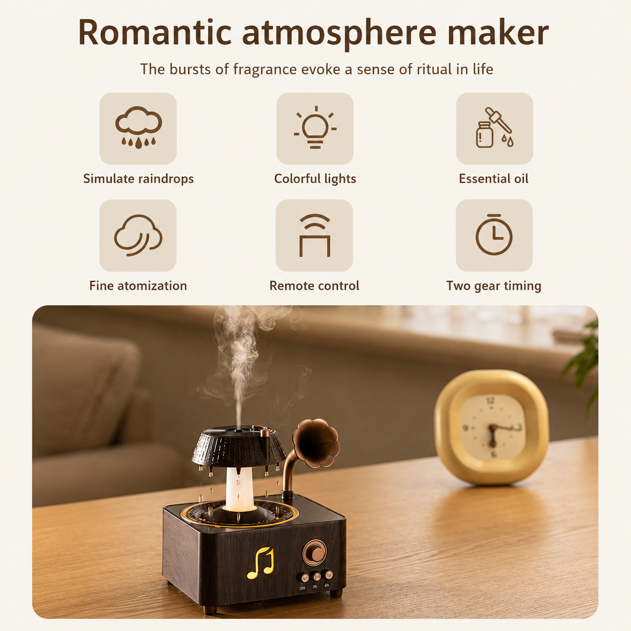 SparkSeasons™ RainTone Aroma Diffuser