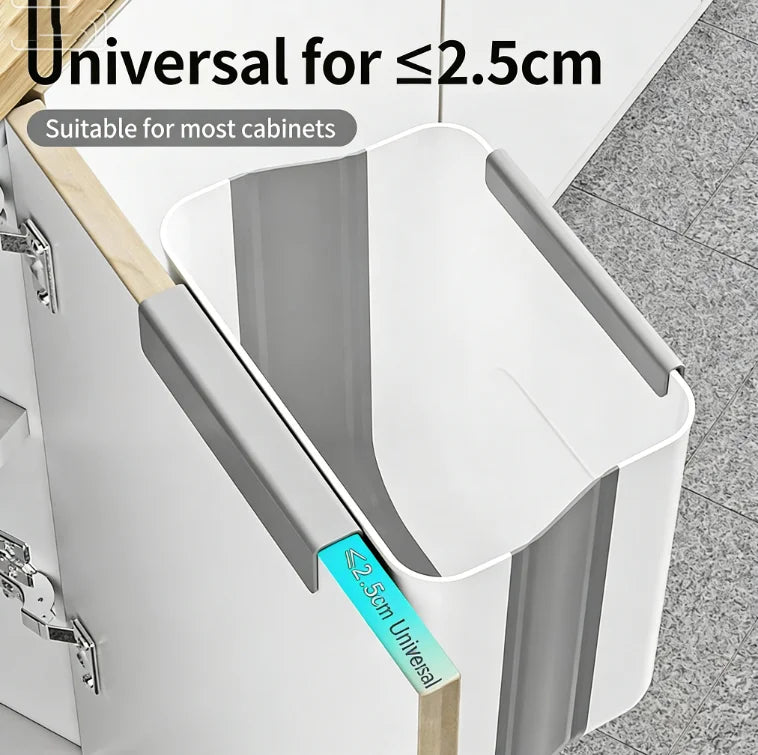 Elevate Your Kitchen Organization with Our Stylish Wall Mounted Folding Trash Can - Perfect for Cabinets and Space-Saving Solutions!