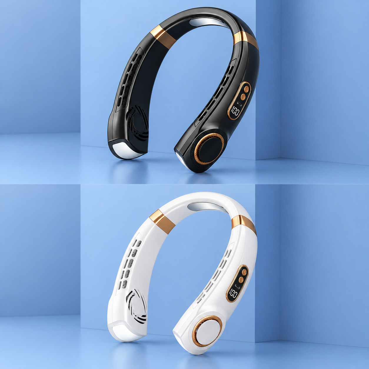 SparkSeasons™ Bladeless Neck Fan — Hands-Free Cooling Anywhere
