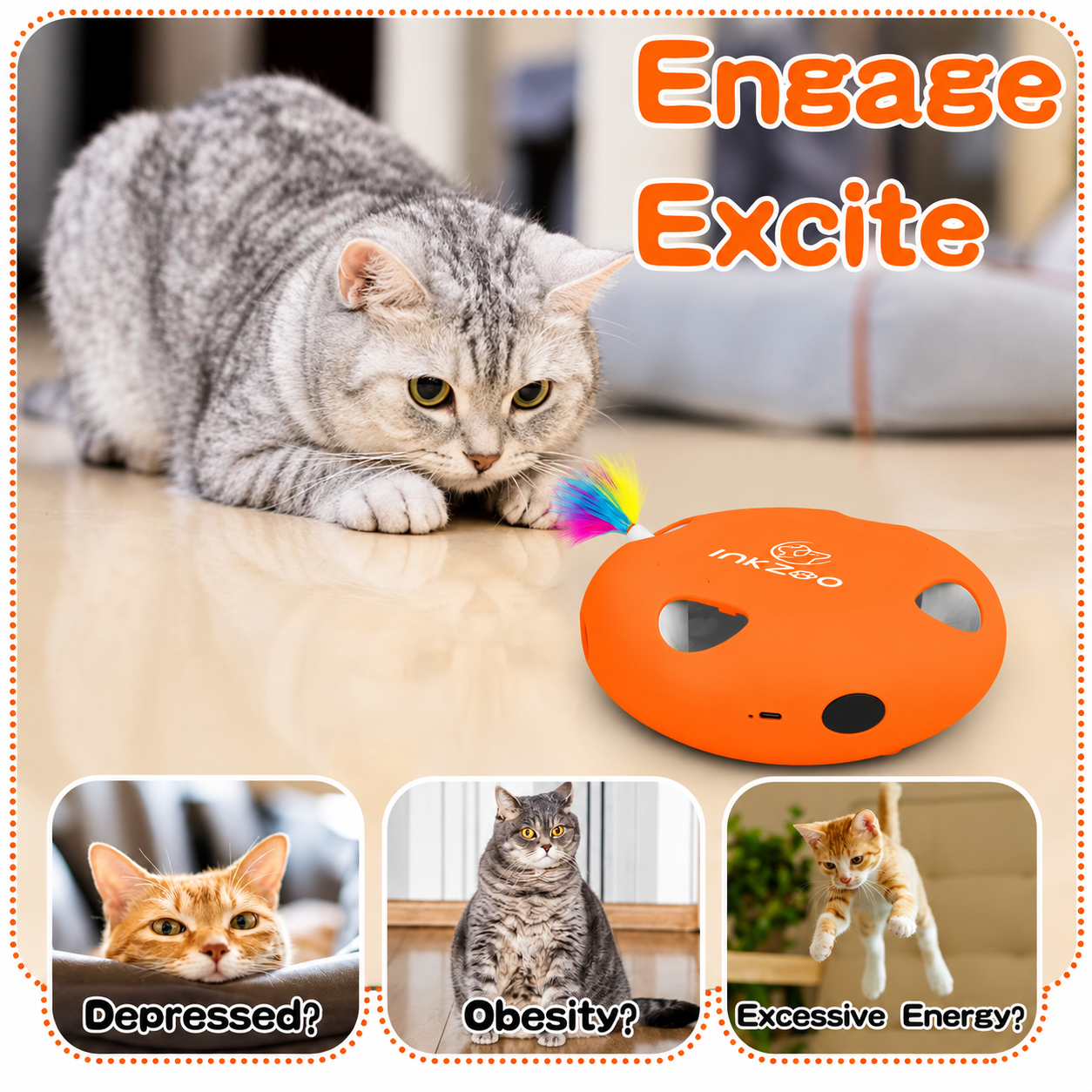 SparkSeasons™ WhiskerPlay™ Interactive Cat Toy