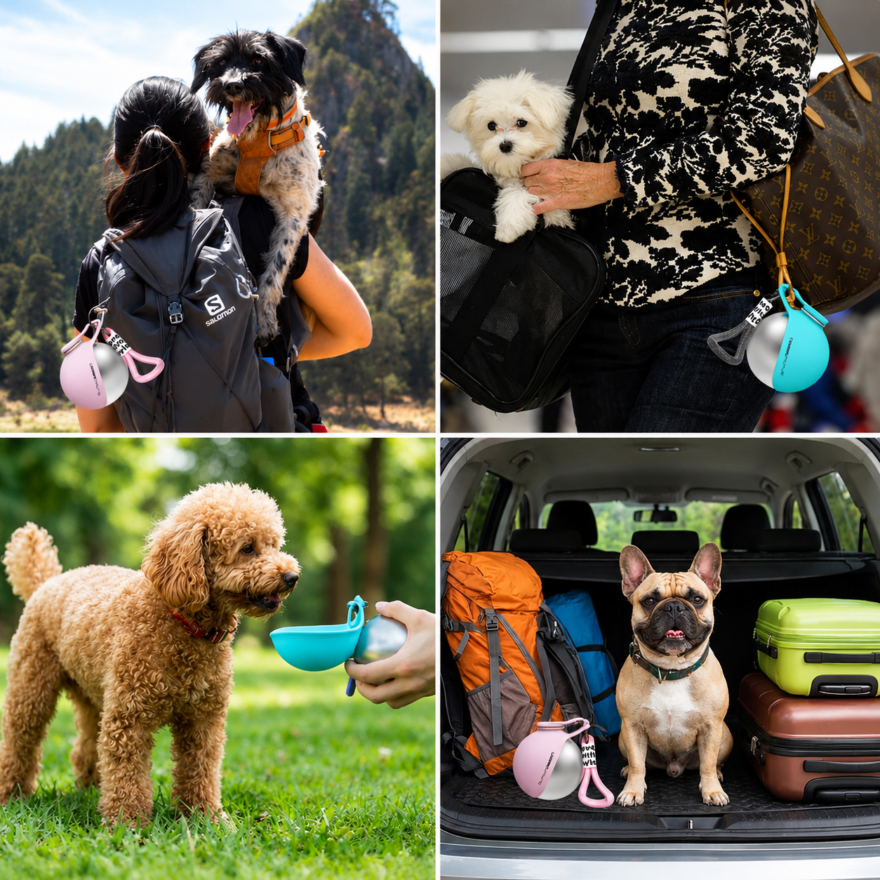 SparkSeasons™ PupFlow Travel Bottle
