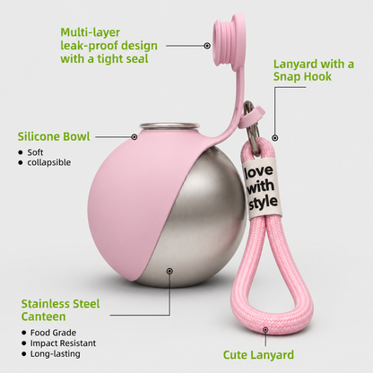 SparkSeasons™ PupFlow Travel Bottle