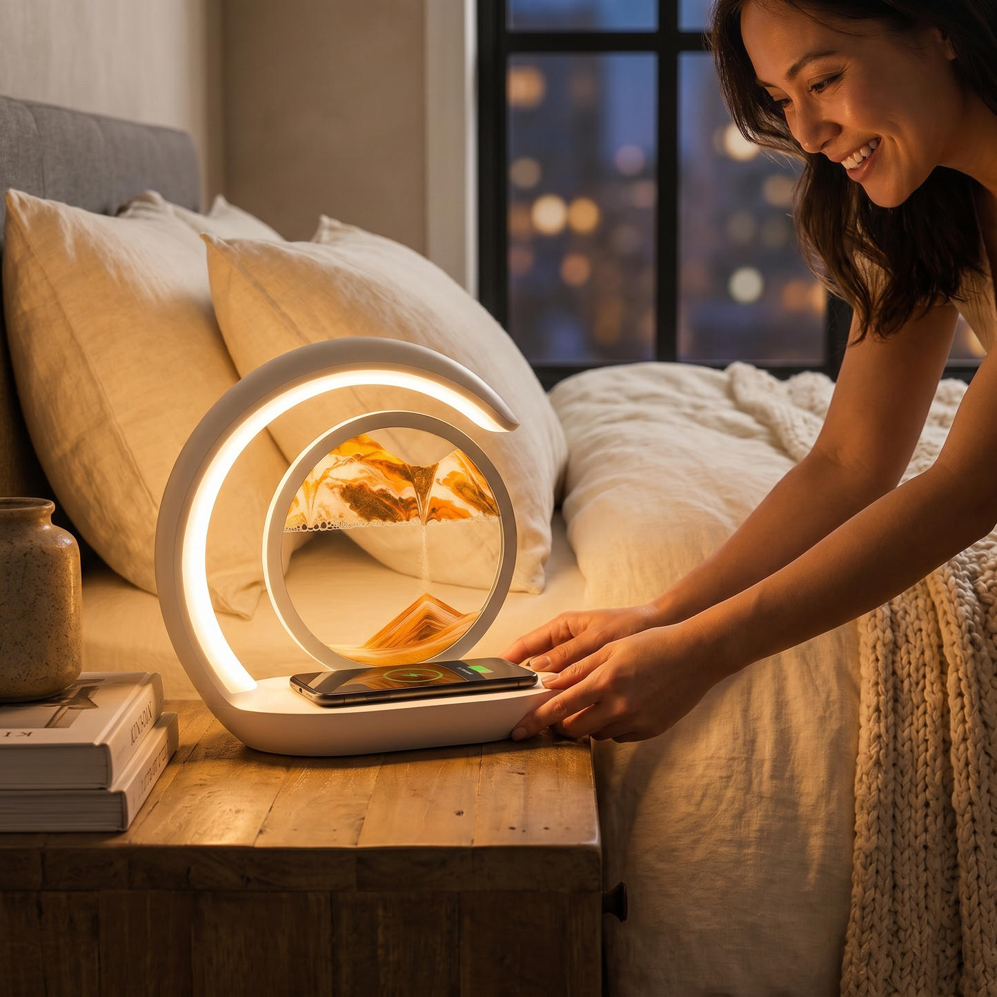 SparkSeasons™ SandGlow Lamp