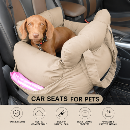 SparkSeasons™ CozyRide Safety Pet Car Seat