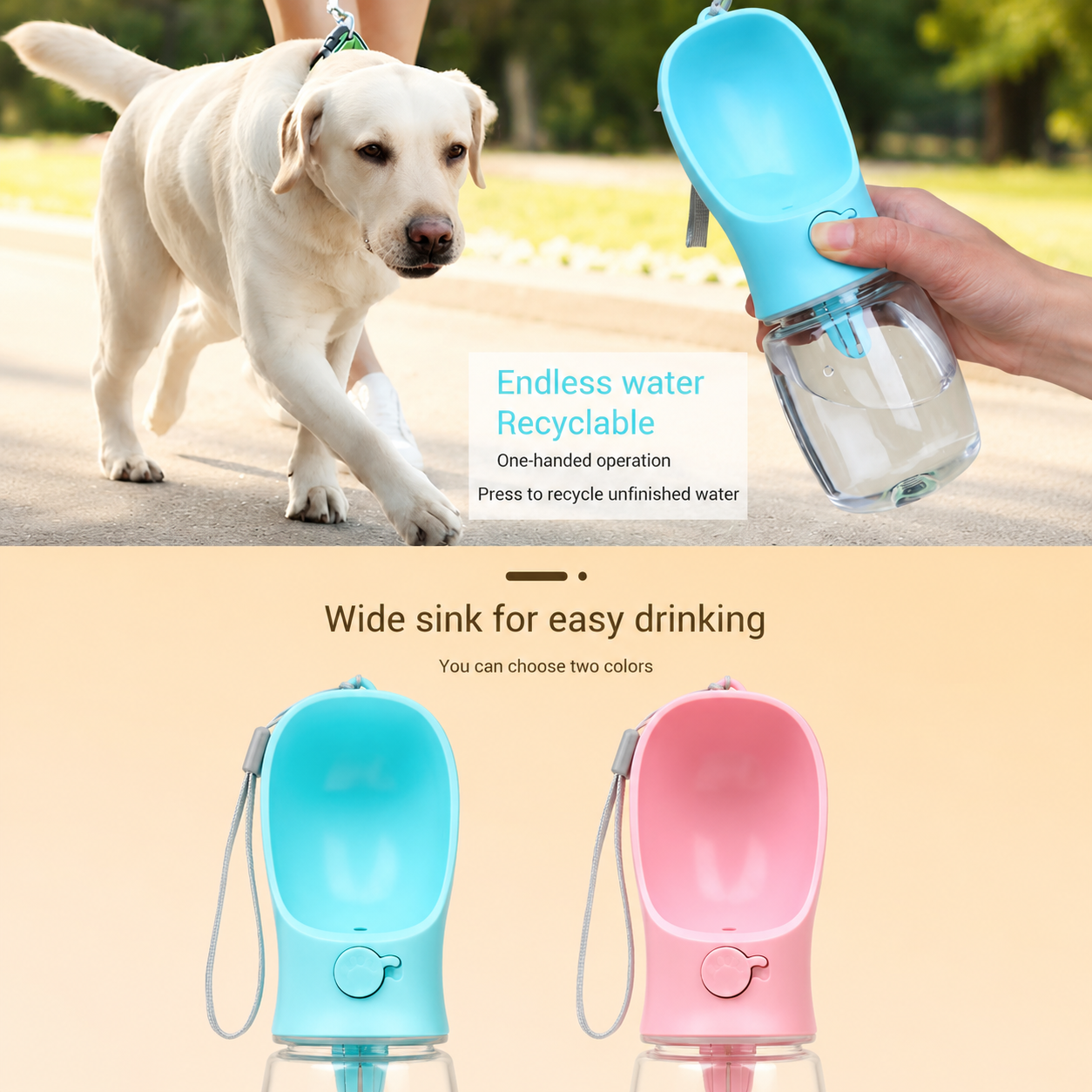 SparkSeasons™ 2-in-1 Pet Bottle