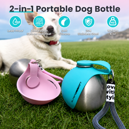 SparkSeasons™ PupFlow Travel Bottle